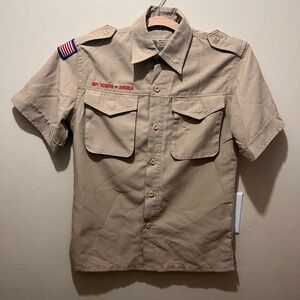 Scouts BSA Uniform Short Sleeve Shirt - Youth Boys Medium